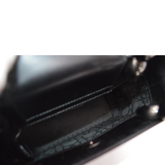 Christian Dior Maris Pearl Small Leather Handbag Black - Picture 5 of 7